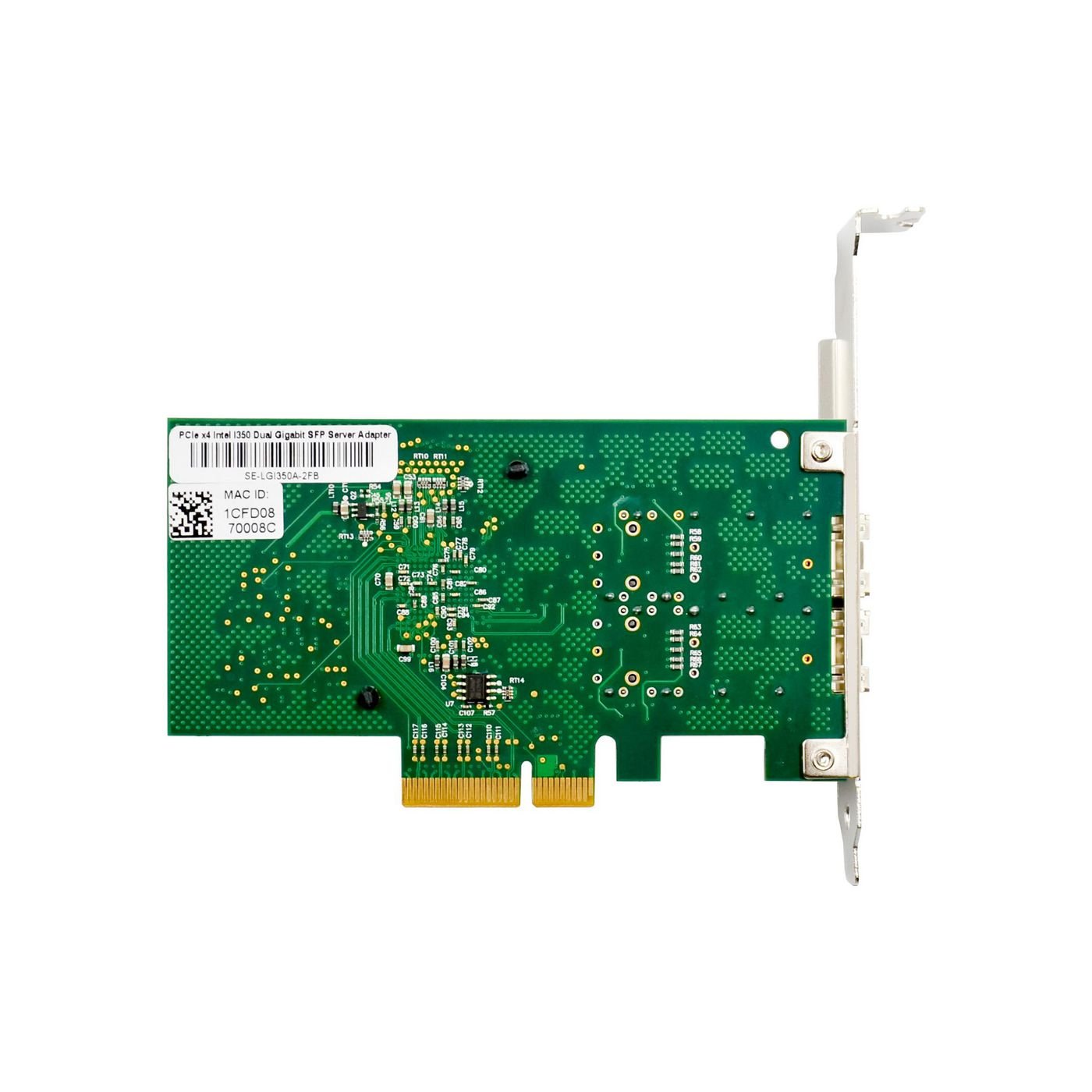 Network Card Pcie X4 I350-F2  Dual- 1gbe Sfp