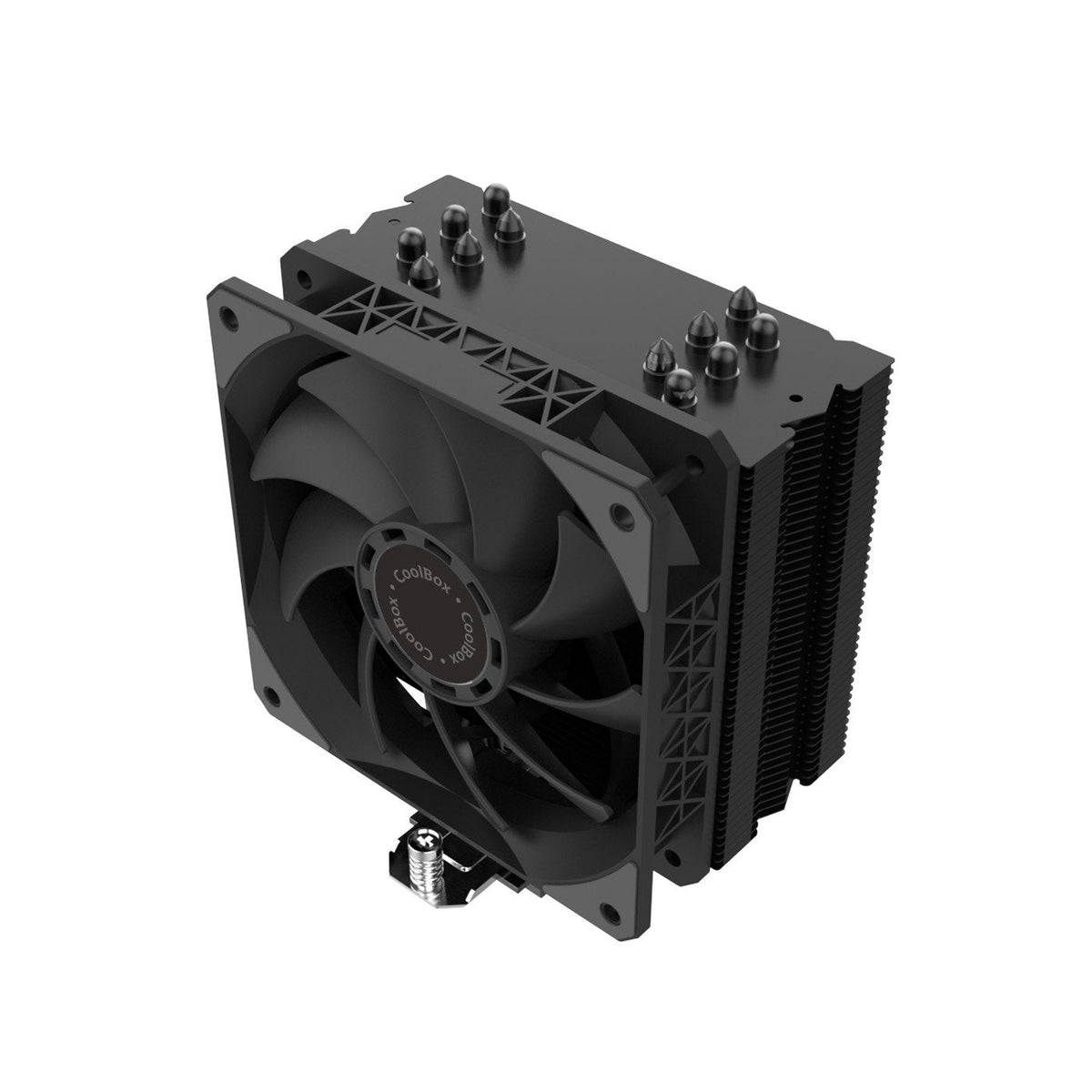 Coolbox Disipador Cpu Negro 6 Heatpipes 240w Tdp