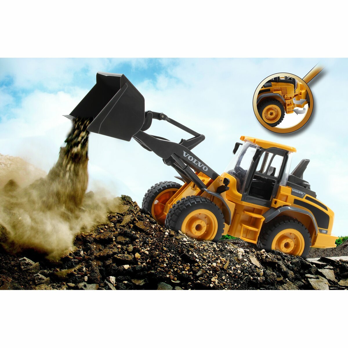 Jamara Rc Excavadora L50 Volvo Amarillo 6+