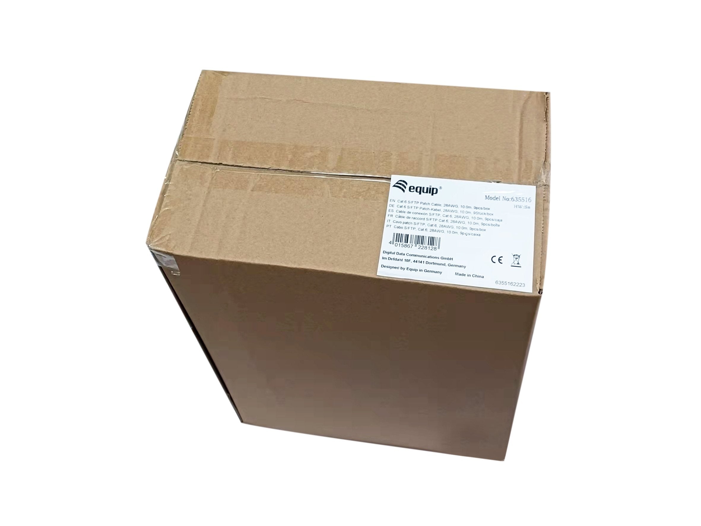 EAN 4015867228128 - Equip 635516 cable de red Blanco 10 m Cat6 S/FTP (S-STP) imagen 4