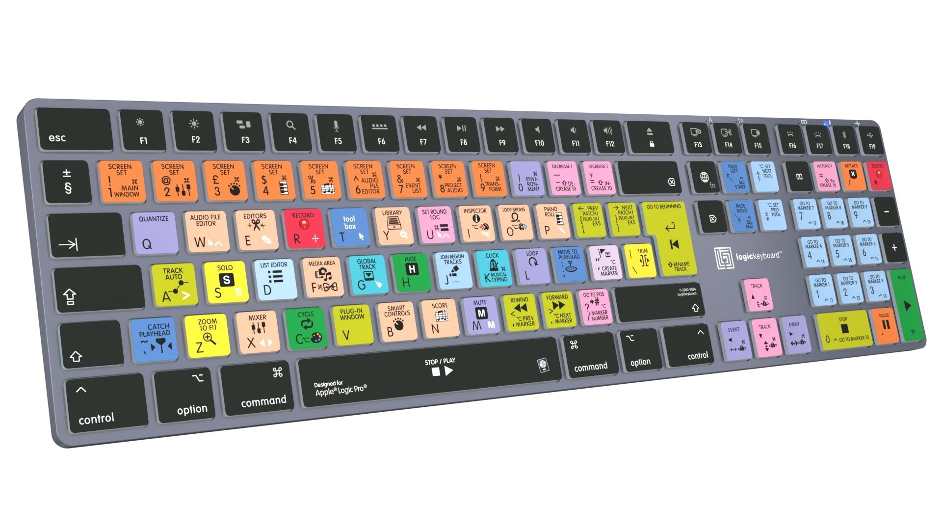 EAN 5707795022303 - Logickeyboard LKB-LOGXP2-TM-UK teclado Oficina Bluetooth QWERTY Inglés Gris, Titanio imagen 4