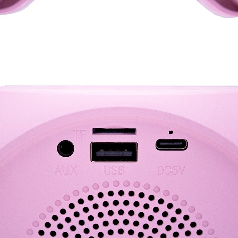 Cool Altavoz Bluetooth Universal Musica 6w Mini Karaoke Party + 2 Microfonos Rosa
