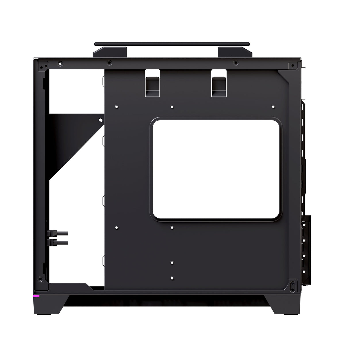 Caja Pc  Micro-Atx Semitorre Einarex Pm300 Core C-Templado Negra Excs-Pm-300c-B