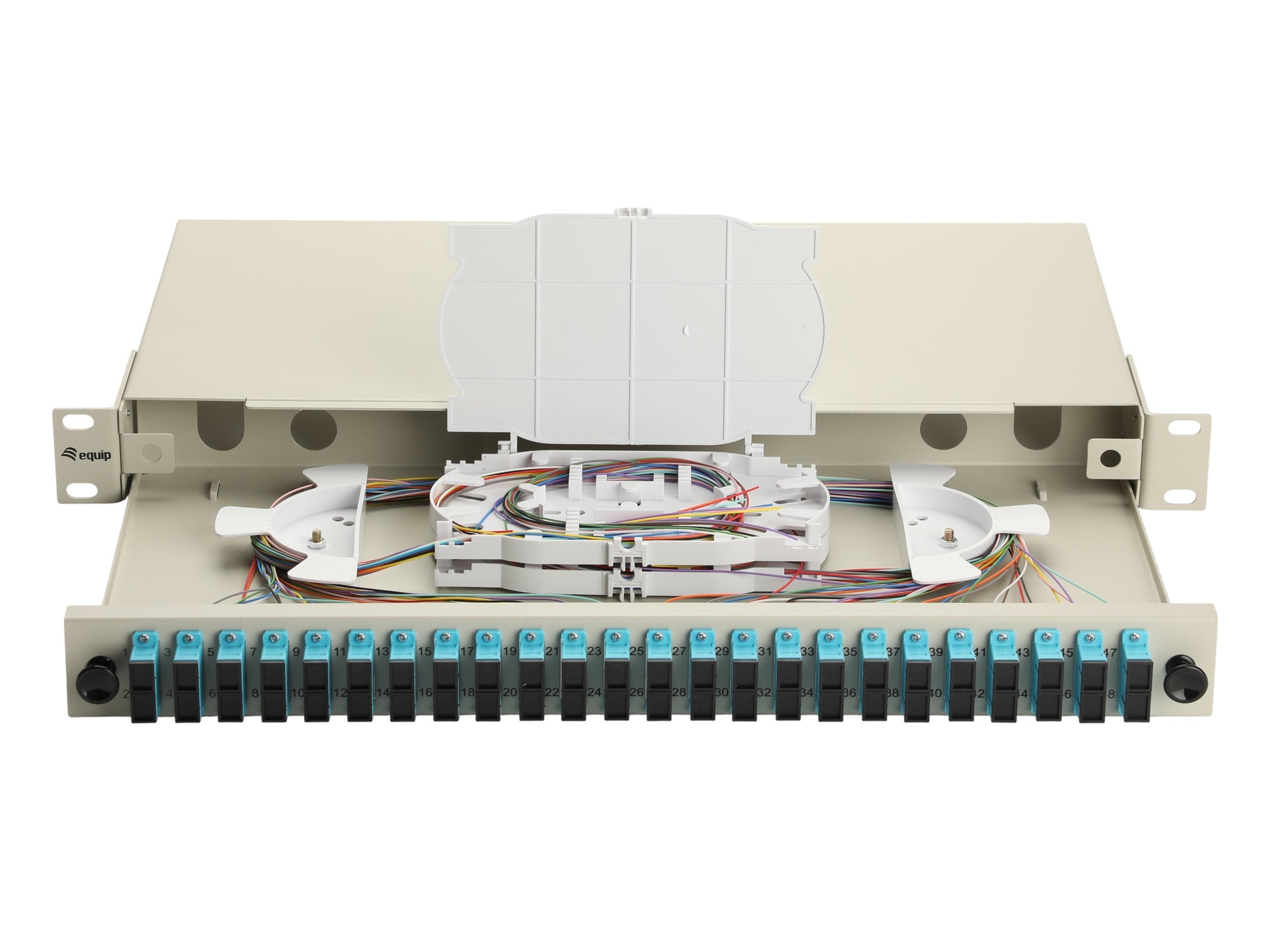Equip Lwl-Spleisskamen 24-Port Sc-Duplex Om3 1u Komplett Gr