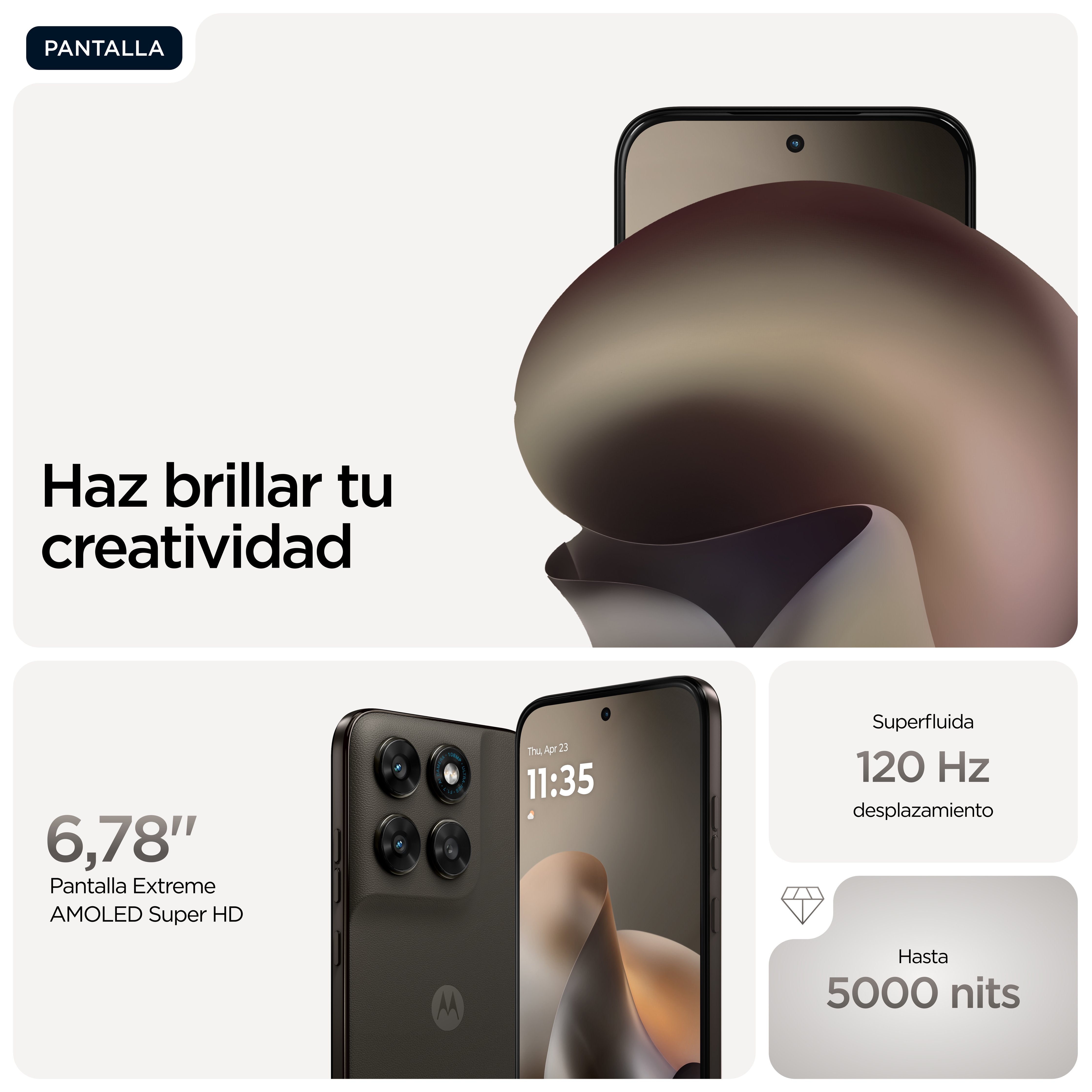 EAN 0840493617183 - Motorola moto g77 17,3 cm (6.8") Ranura híbrida Dual SIM Android 16.0 5G USB Tipo C 8 GB 512 GB 5200 mAh  imagen 7