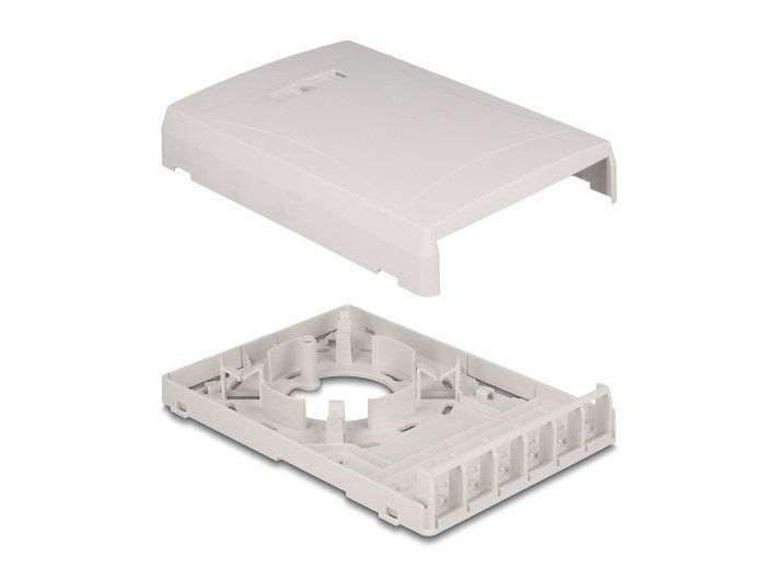 Keystone Leergehäuse Aufputz 6 Port Für Glasfaser Und Netzwerk Weiss
