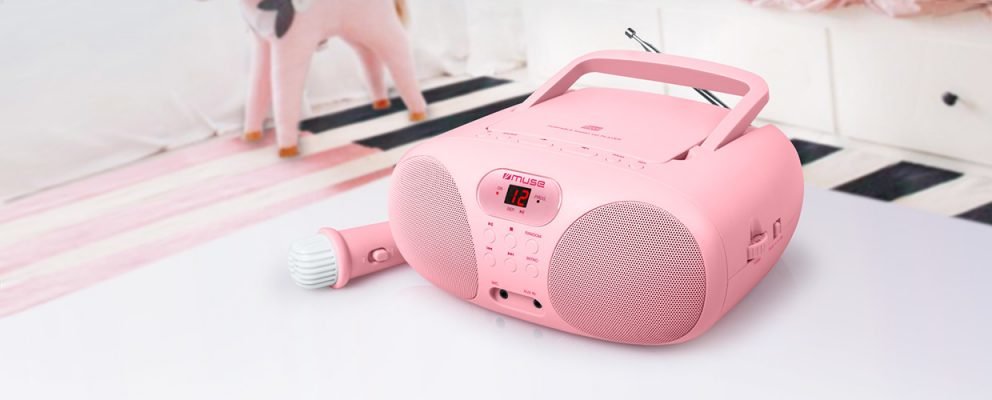 Muse Md-203 Kp Rosa Reproductor Portátil De Cd Con Radio