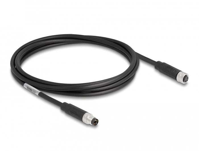 Delock M8 A-Kodiert 4 Pin Cable Stecker Zu Buchse Pur (Tpu) 2 M