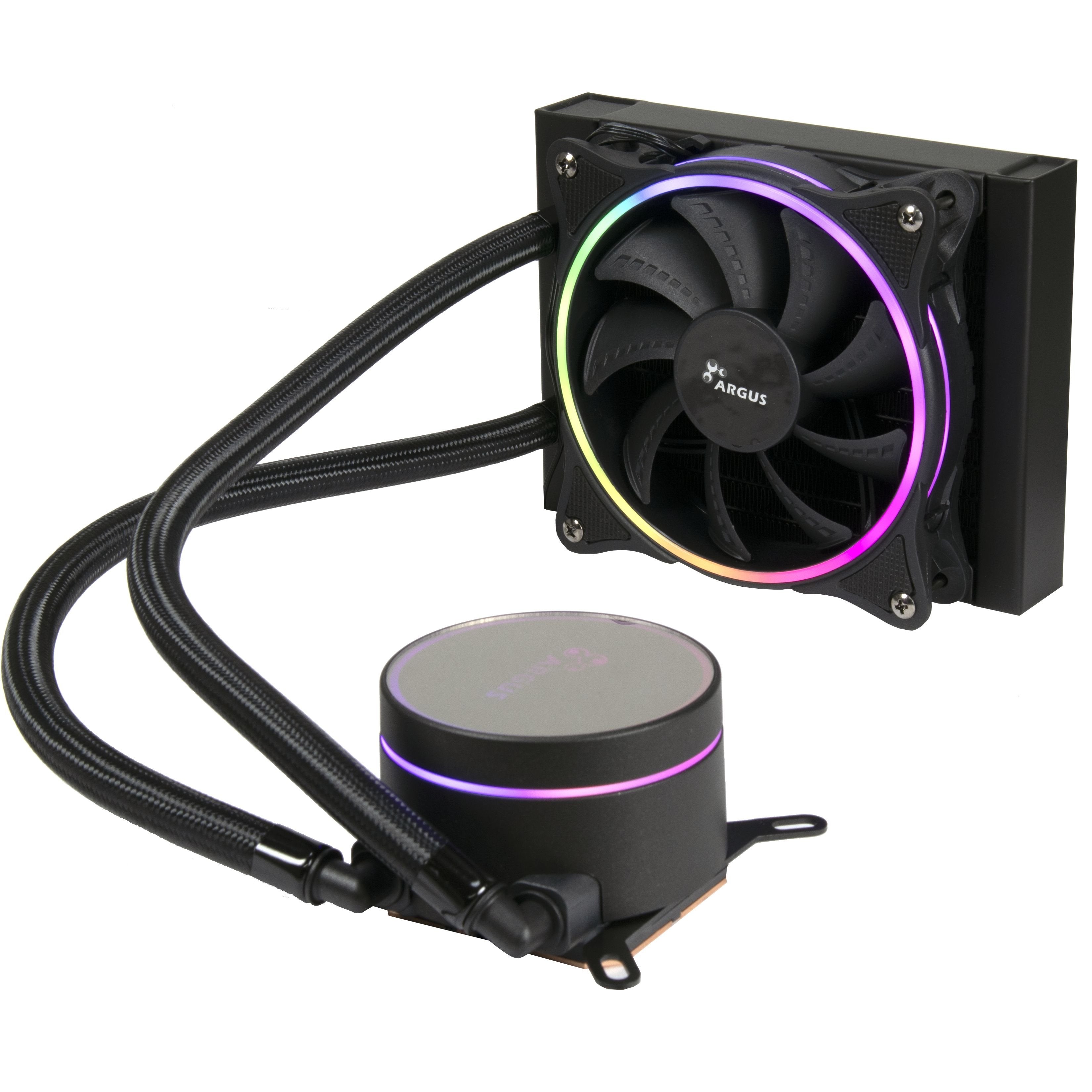 EAN 4260455648592 - Inter-Tech LC-120 RGB Procesador Sistema de refrigeración líquida todo en uno 12 cm Negro 1 pieza(s) imagen 1