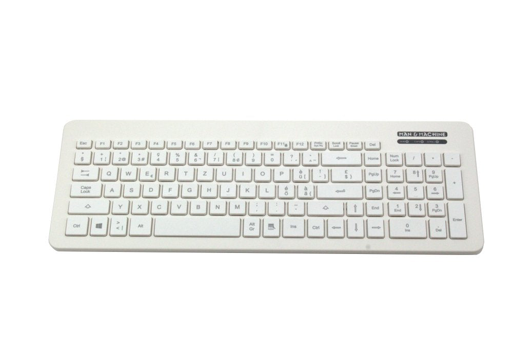 Man&Machine Very Cool De Blanco Hygienetastatur Abwaschbar,104t.,De