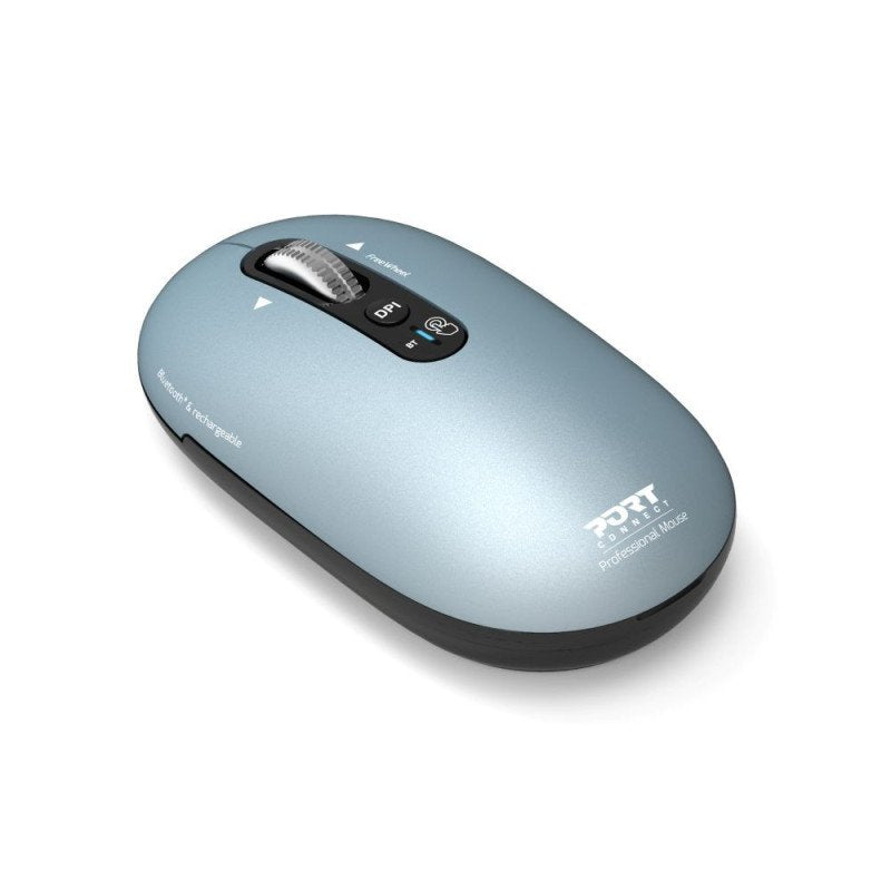 Port Connect Wireless & Bluetooth Rechargeable Pure Mac Mouse, Storm