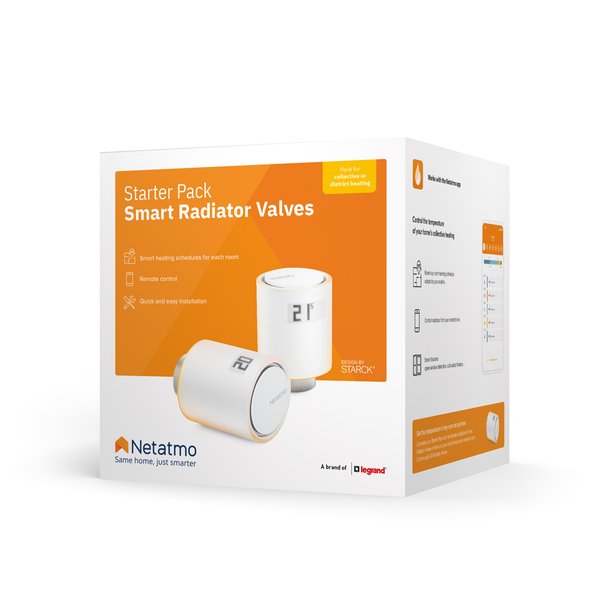 Netatmo Radiator Termostat Starter Pack Incl. Relais White