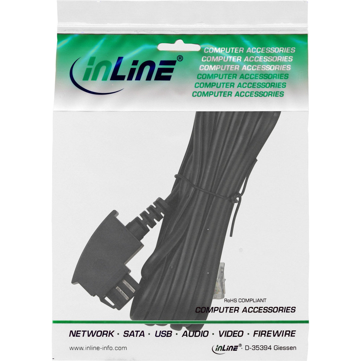 Cable Inline Tae-N, Tae-N A Rj11 (6p4c), 15 M