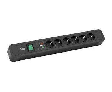 EAN 4057298095917 - Bachmann Primo 2 base múltiple 2 m 6 salidas AC Negro imagen 1