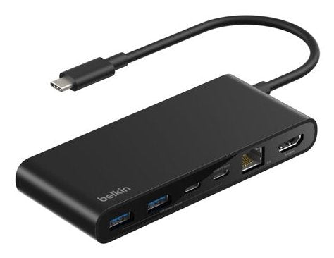 EAN 0745883924387 - Belkin INC024HQBK hub de interfaz USB Tipo C 10000 Mbit/s Negro imagen 1