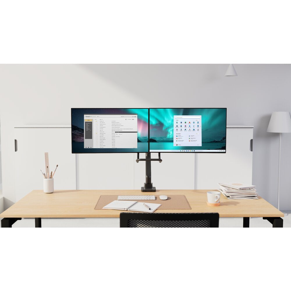 Soporte Kensington Monitorarm 32",2tft,2gel.Max.9kg,Gris Smartfit