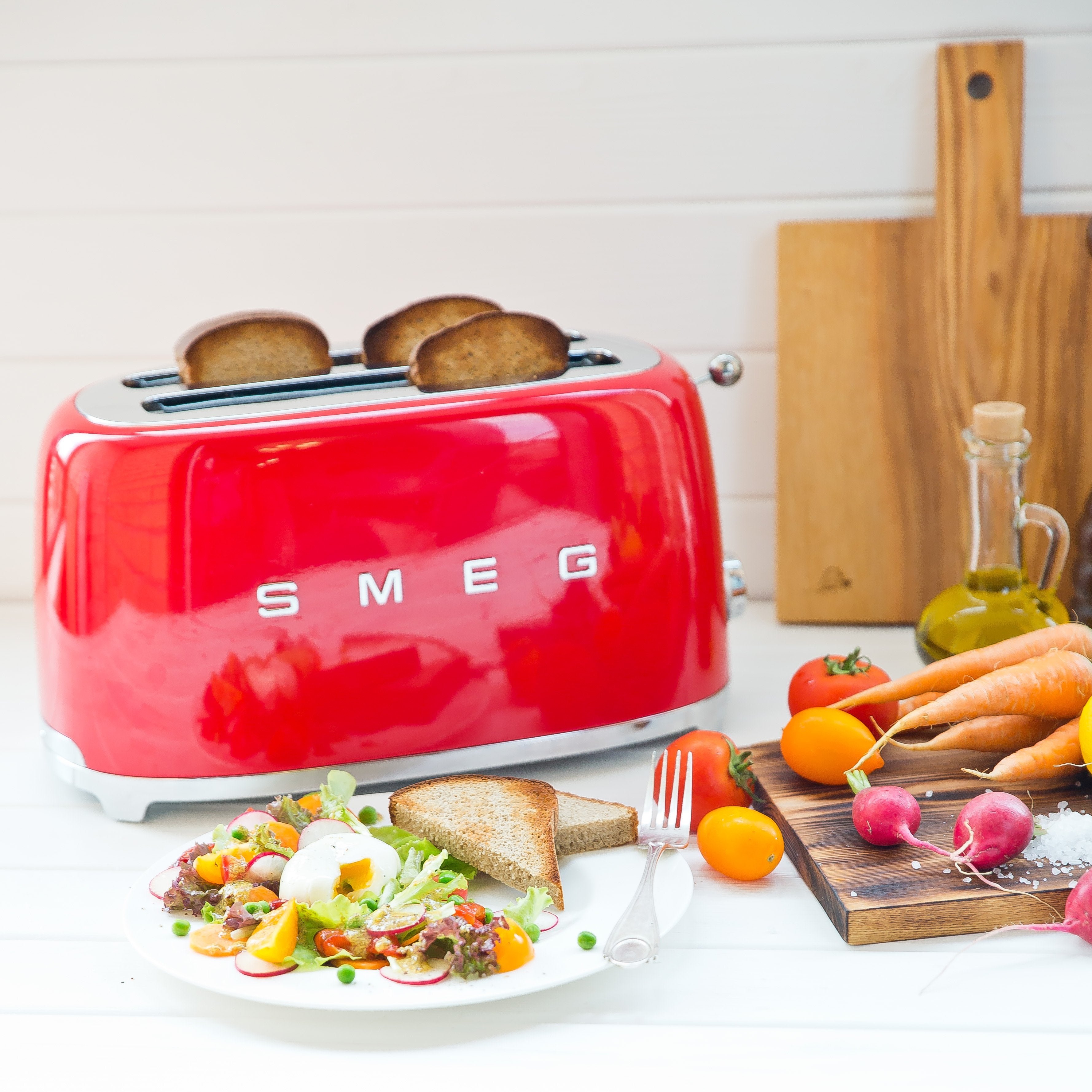 EAN 8017709190750 - Smeg TSF02RDEU tostadora 6 4 rebanada(s) 1500 W Rojo imagen 10