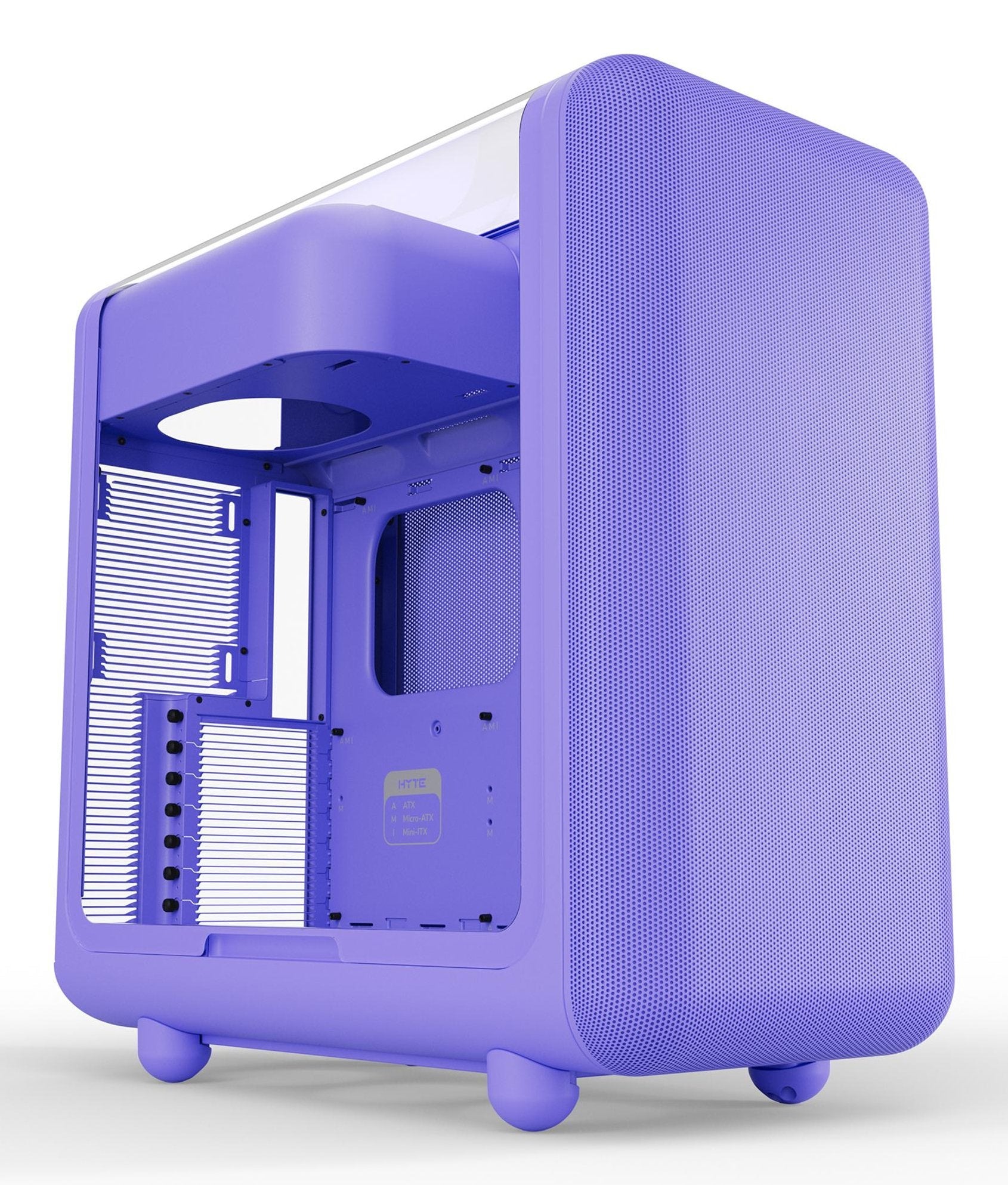 Hyte X50, Caja Torre Violeta, Vidrio Templado Cs-Hyte-X50g-Tm