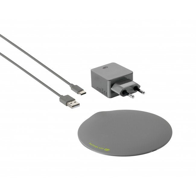 Cargador Inalambrico Gp Qp1a 15w Gris Usb-C 165qp1agrey