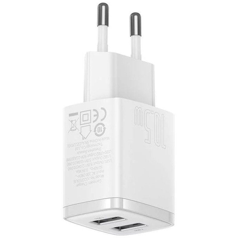 EAN 6932172606916 - Baseus Compact Universal Blanco Corriente alterna Interior imagen 2