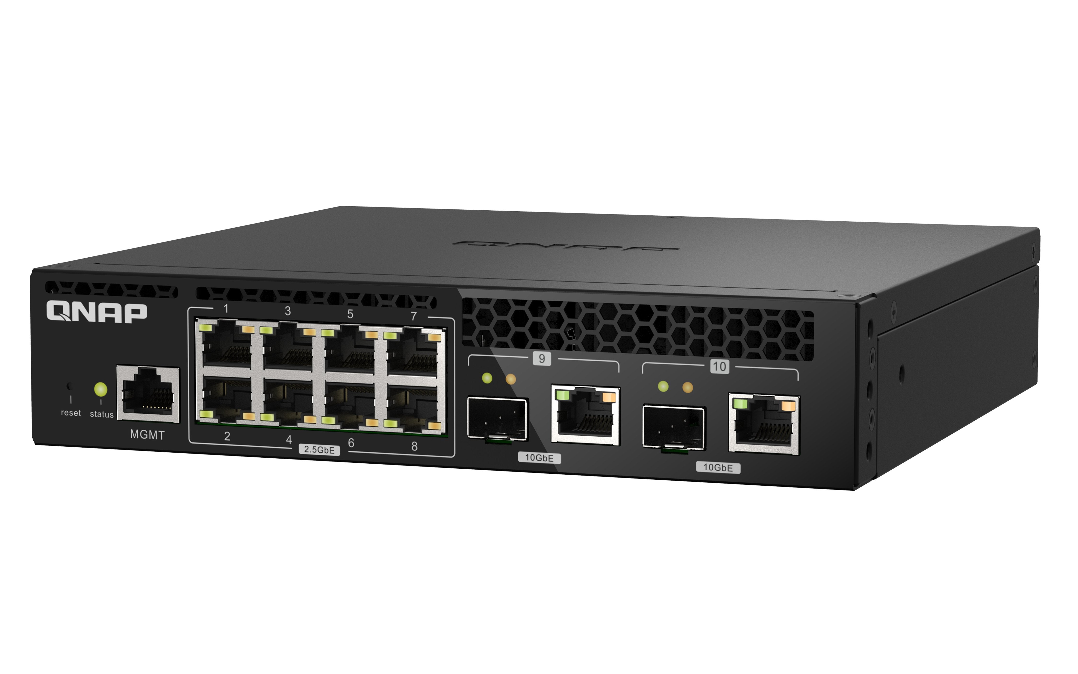 EAN 4713213518762 - QNAP QSW-M2108R-2C switch Gestionado L2 2.5G Ethernet (100/1000/2500) Energía sobre Ethernet (PoE) Negro imagen 5