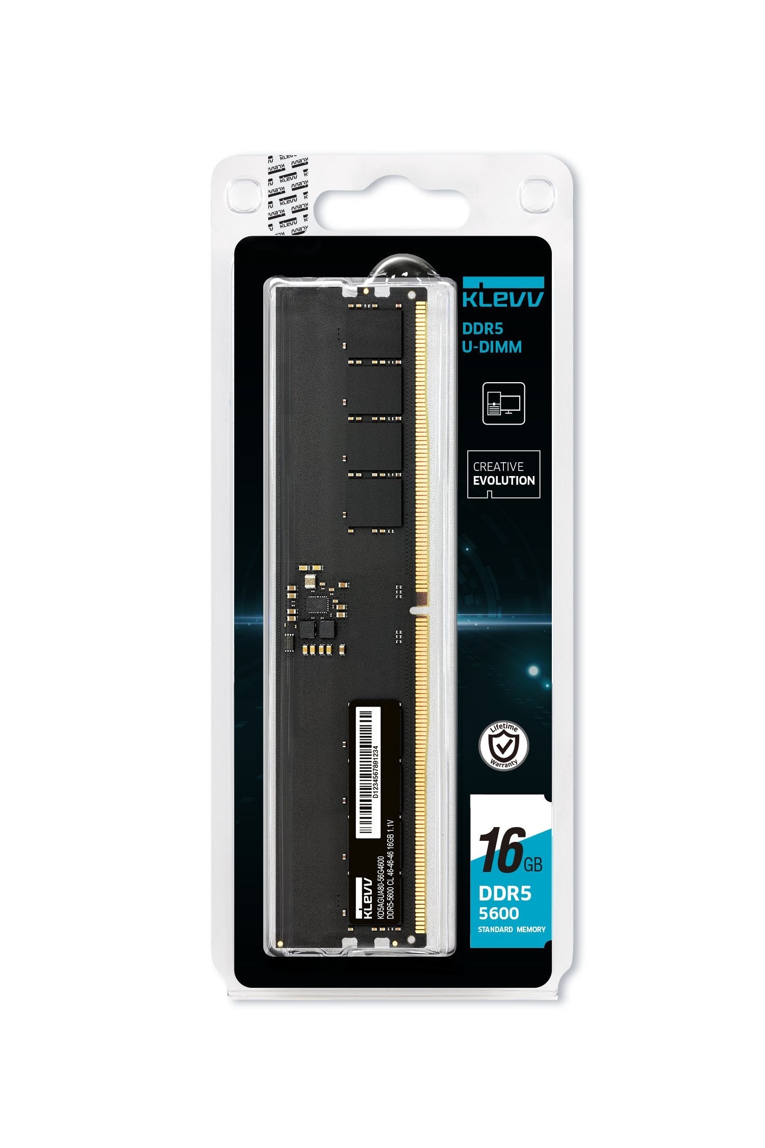 Memoria 16 Gb 1x16gb Ddr5-Ram Pc5600 Klevv Cl46