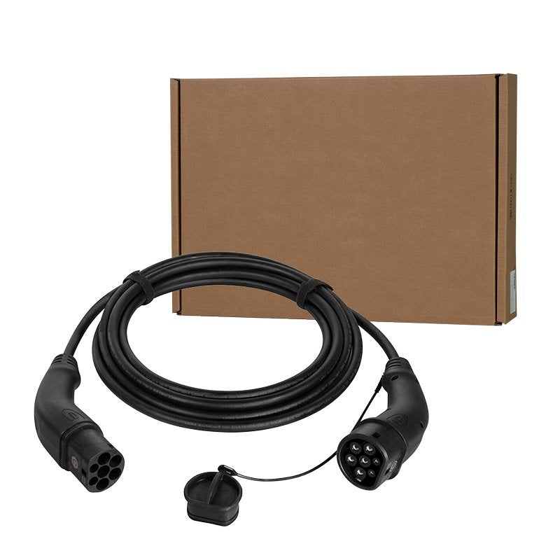 Cable Logilink E-Car Typ 2 11kw 20a 7,5m Black 3-Phasig