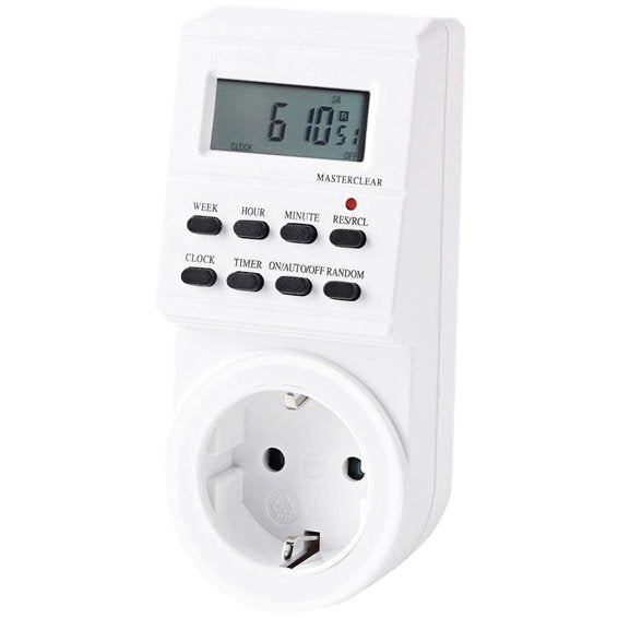 Programador De Electricidad Silver Sanz 49401 Digital -  Semanal -  3600w -  250v -  16a -  50hz