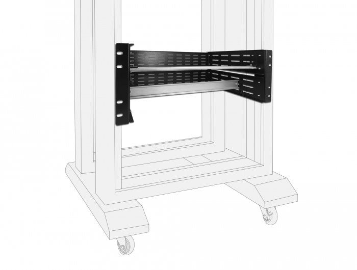 Delock Soporte  Carril Din 19 " 4 U,