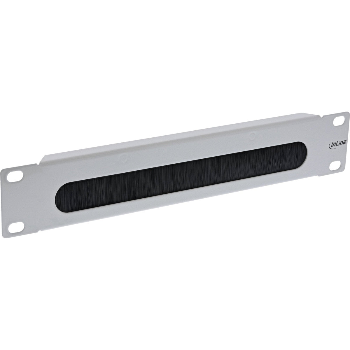 Placa Pasamuros Inline 10" Con Cepillo, 1u, Gris Ral 7035