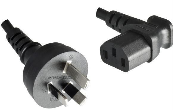 EAN 5711783331148 - Microconnect PE010418AUSTRALIA-A cable de transmisión Negro 1,8 m Enchufe tipo I C13 acoplador imagen 1