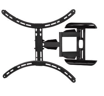 Soporte Mural Tv, Negro, Doble Brazo Articulado, De 37 A 75 Pulg, Carga Máx. 45 Kg