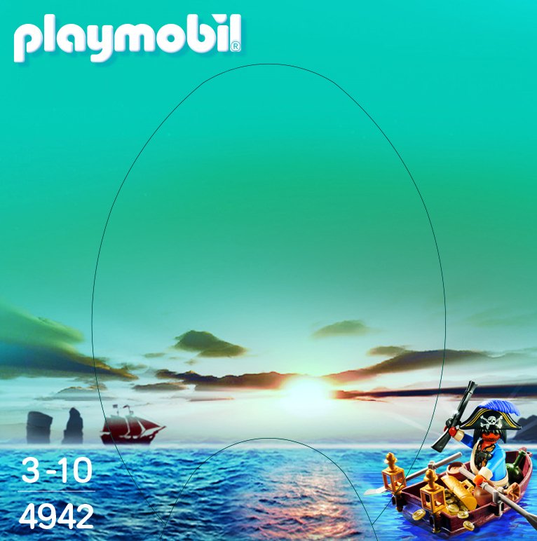 Playmobil Huevo Pirata Con Bote