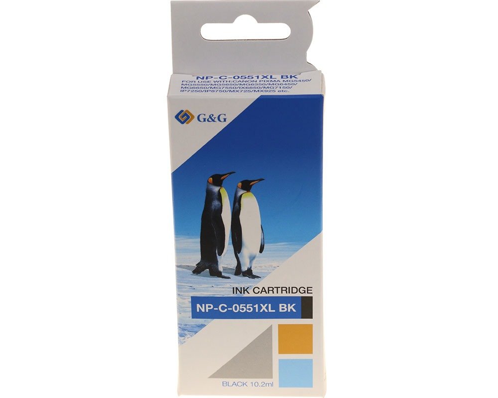 G&G Tinte Komp. Con Canon Cli-551xl Bki 6443b001 Fotobk