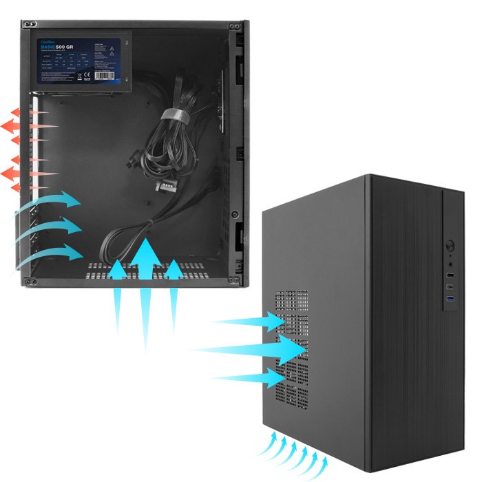 Coolbox Caja Matx M460 Usb-C 3.2 Gen1 Sin Fuente De Alimentacion