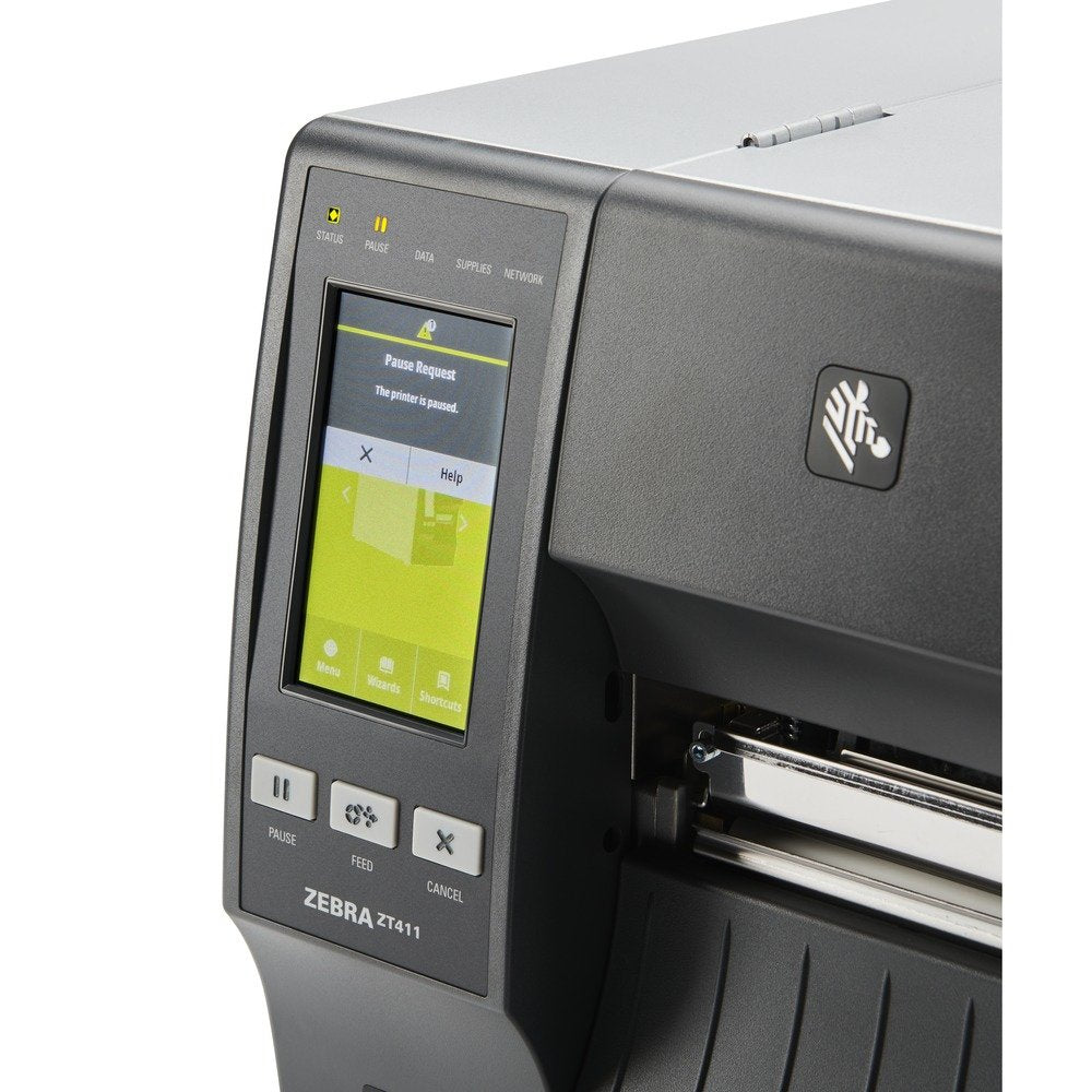 Tt Printer Dt Zt411 4in 300 Dpiprnt Ser Usb 10/100 Eth Bt 4.1/Mfi Us