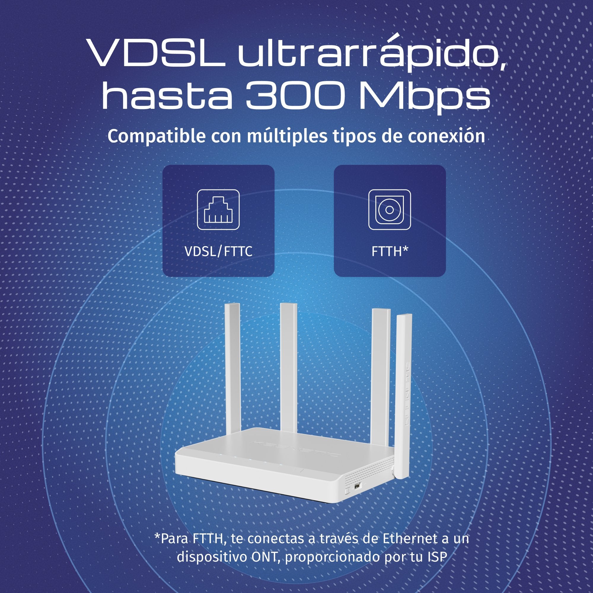 EAN 4897082921356 - Keenetic Hopper DSL (KN-3610) router inalámbrico Gigabit Ethernet Doble banda (2,4 GHz / 5 GHz) Gris, Bla imagen 2