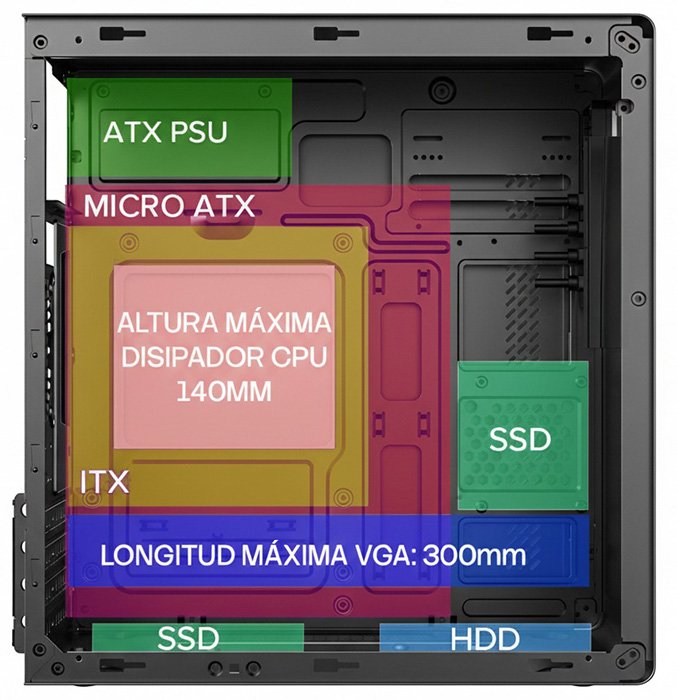 EAN 8436624422270 - CoolBox COO-PCM640C-0 carcasa de ordenador imagen 6