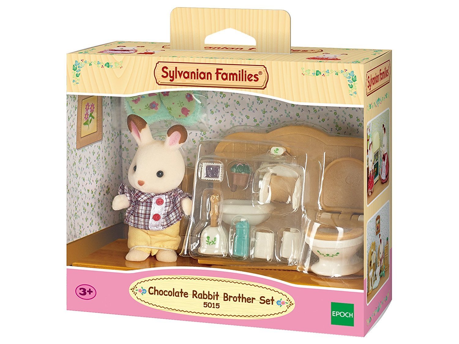 Epoch Sylvanian Families - Schokoladenhasen Bruder Badezimmer Set 5015