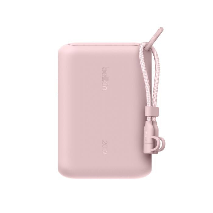 Belkin Powerbank Mit Display 20w 10.000mah Usb-C Rosa  Bpb027hqpk