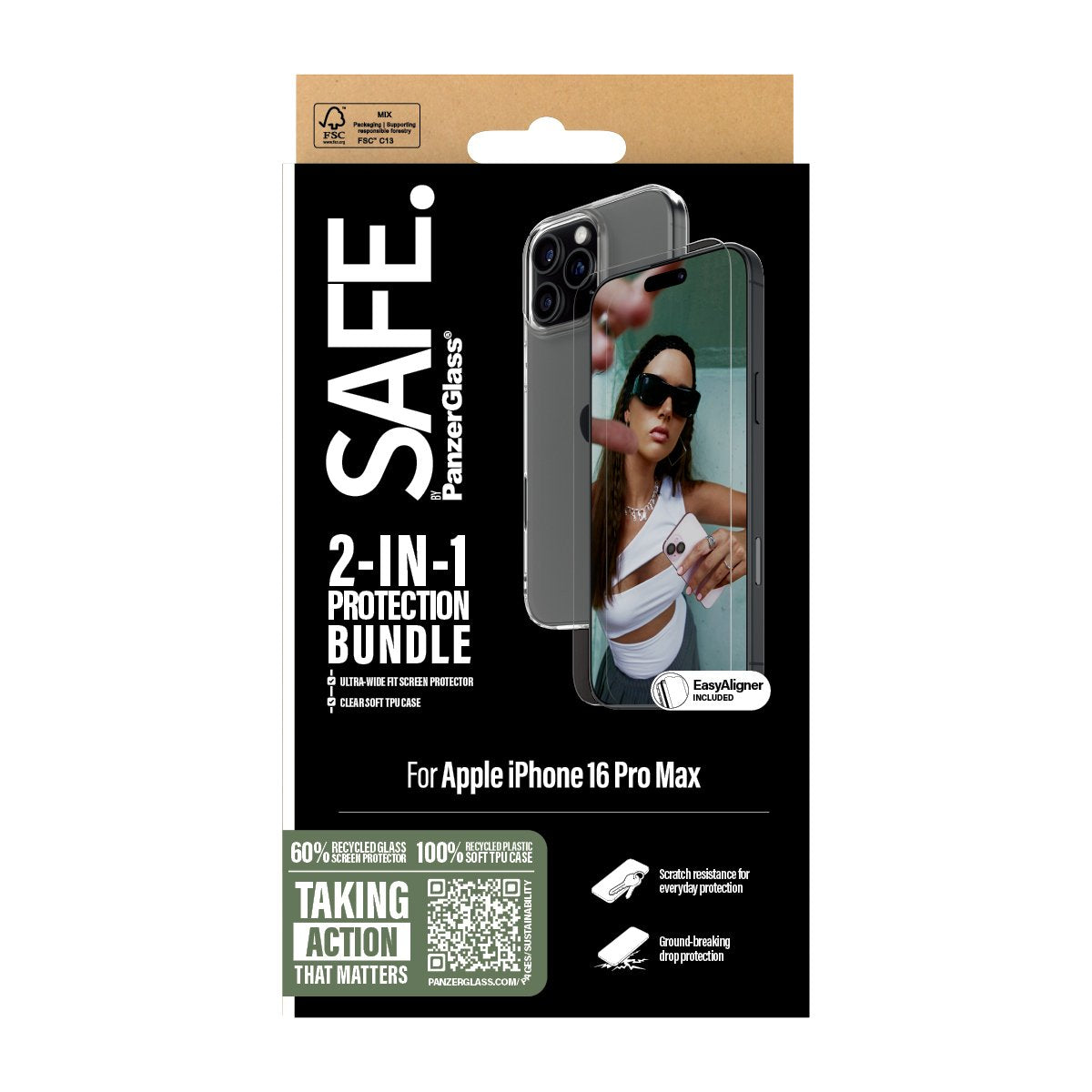 EAN 5715685003561 - PanzerGlass SAFE. by ® 2-in-1 Protection Bundle iPhone 16 Pro Max Protector de pantalla Apple 1 pieza(s) imagen 3
