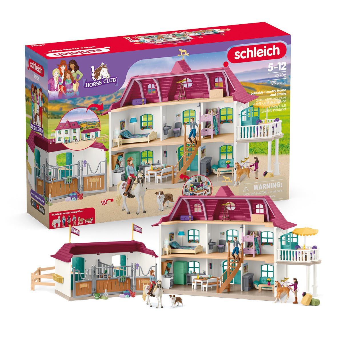 Schleich Horse Club Granja De Caballos Junto Al Lago, Edificio De Juegos   42706