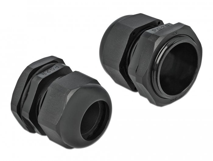 Delock Cableverschraubung Pg29 10 Stück Schwarz