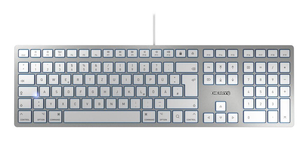 EAN 4025112088698 - CHERRY KC 6000 SLIM FOR MAC teclado Oficina USB QWERTZ Alemán Plata imagen 1