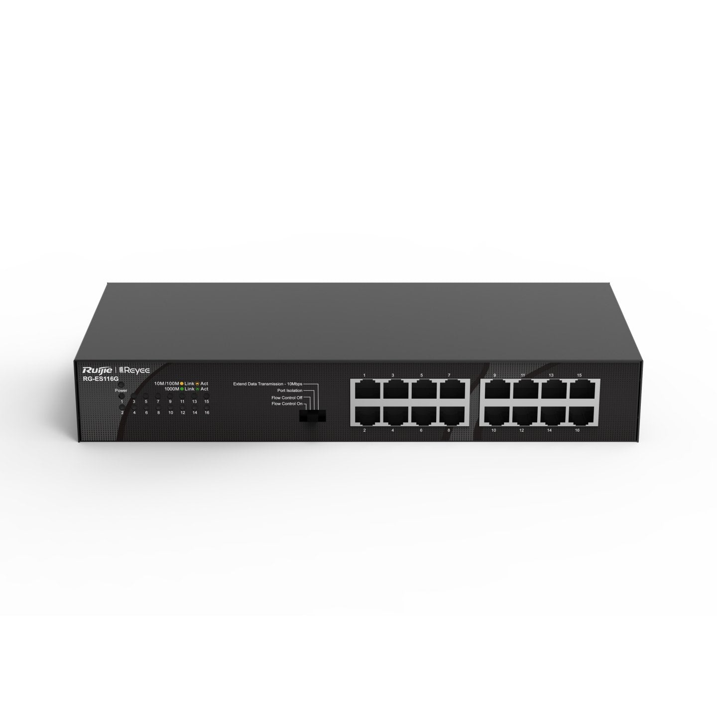Reyee 16-Port 10/100/1000 Mbps Desktop Switch Port:16× 10/100/1000 Mbps Rj45 Ports Desktop Steel Ca