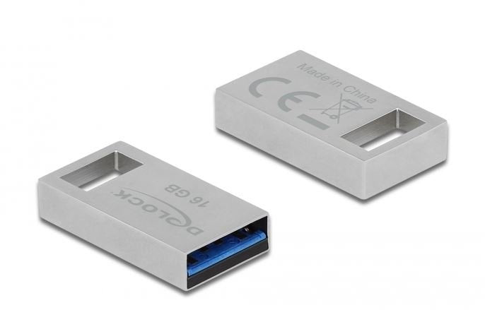 Pendrive Delock 54069 16 Gb Usb Tipo A 3.2 Gen 1 (3.1 Gen 1) Plata