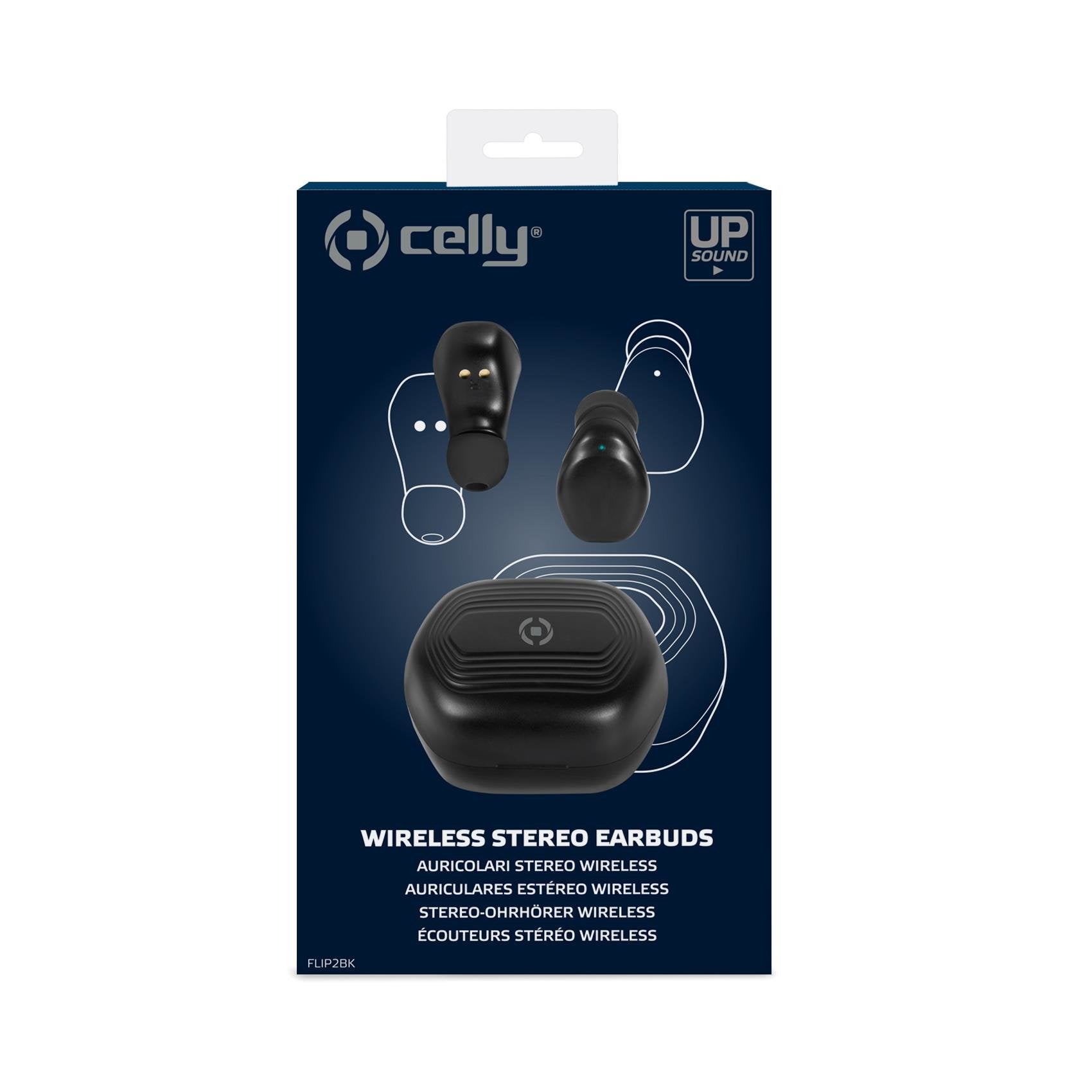 Auricular Celly True Wireless Flip 2 Bk