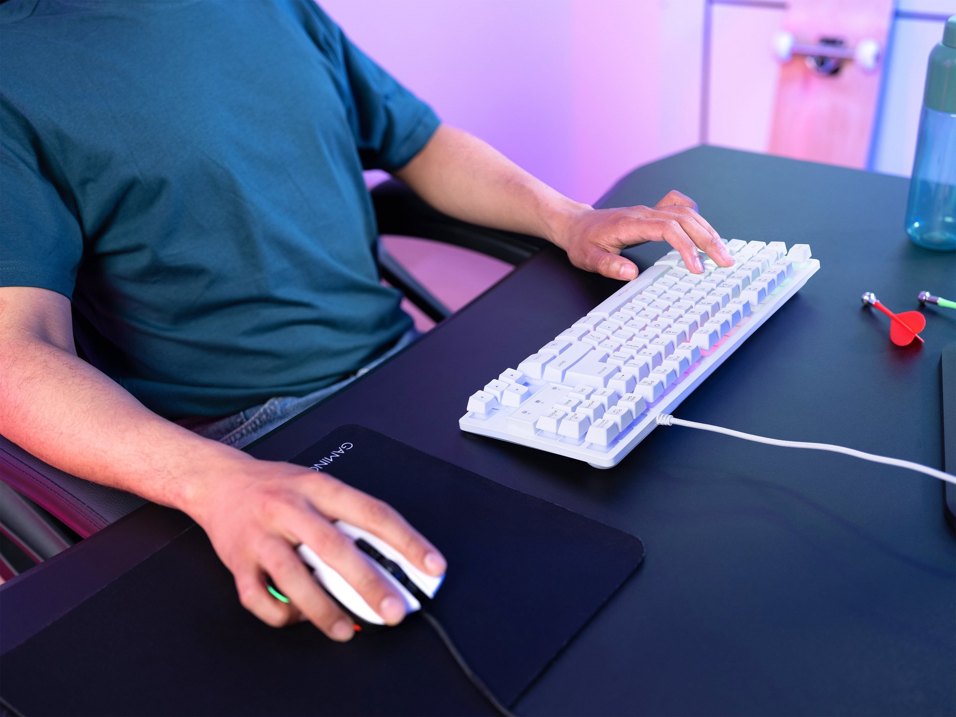EAN 8713439247374 - Trust GXT 833W THADO teclado Juego USB QWERTY Inglés de EE. UU. Blanco imagen 7