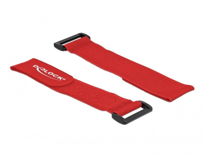 Delock 19535 Presilla Bridas Adherentes Para Cables Rojo 3 Pieza(S)