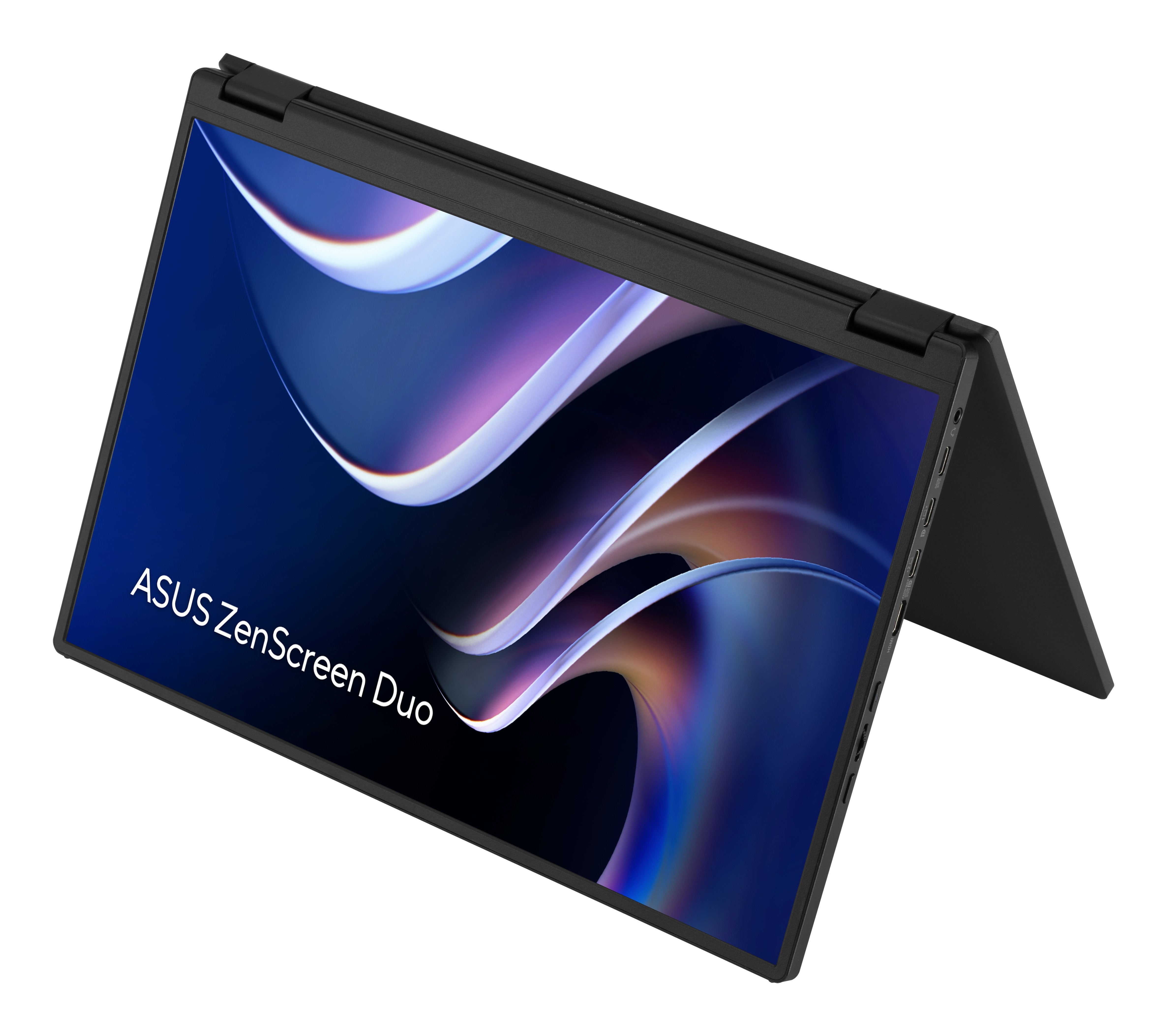 Asus Zenscreen Duo Mb14fcd (71 Cm (14 Zoll), Negro, 2xwuxga, 360 Grad Faltbar, Dual 14" Usb-C, Mini-Hdmi) 90lm0cz1-B01n71